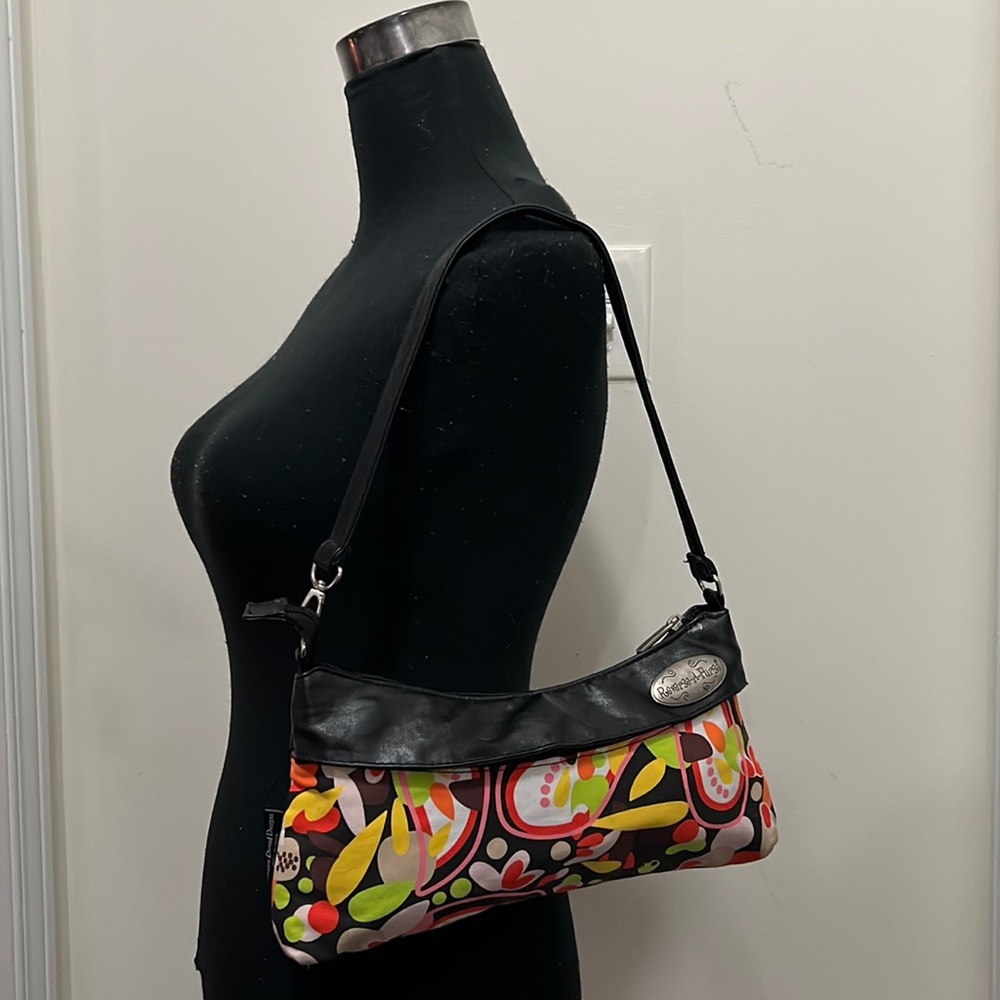 Vintage Reversible 2 in 1 Baguette Shoulder Canvas Hand Bag